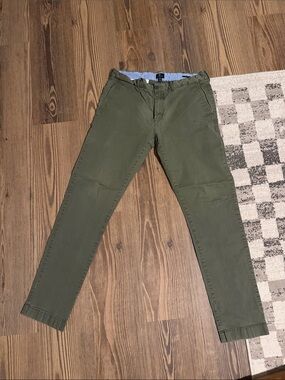 J. Crew Olive Slim Chino Pants